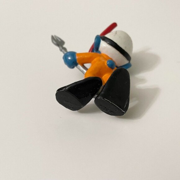 Vintage Smurfs Frogman Scuba Diver PVC Figure Peyo West Germany Bully - Picture 7 of 12